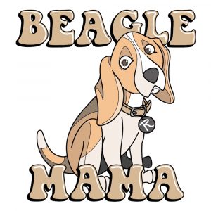 Beagle Mama PNG – Digital Download (Transparent Background)