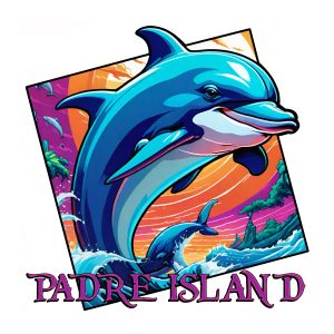 “Padre Island” Dolphin PNG – Digital Download (Transparent Background)