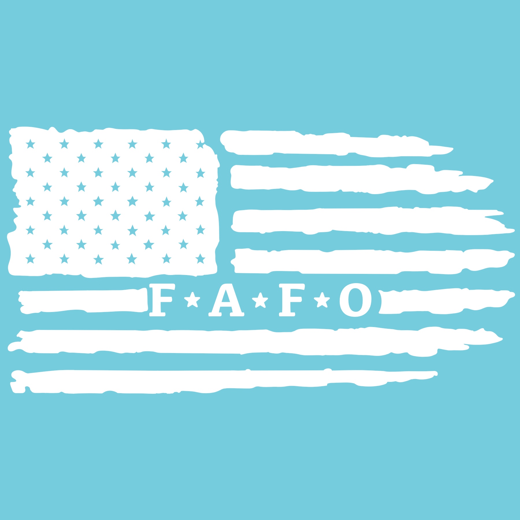U.S. Flag FAFO 6" Vinyl Decal