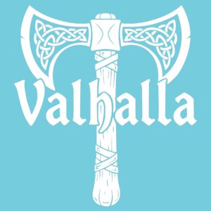 Valhalla Battle Axe 6" Vinyl Decal | Viking Warrior Sticker | Norse Mythology Car Decal | Nordic Axe Sticker