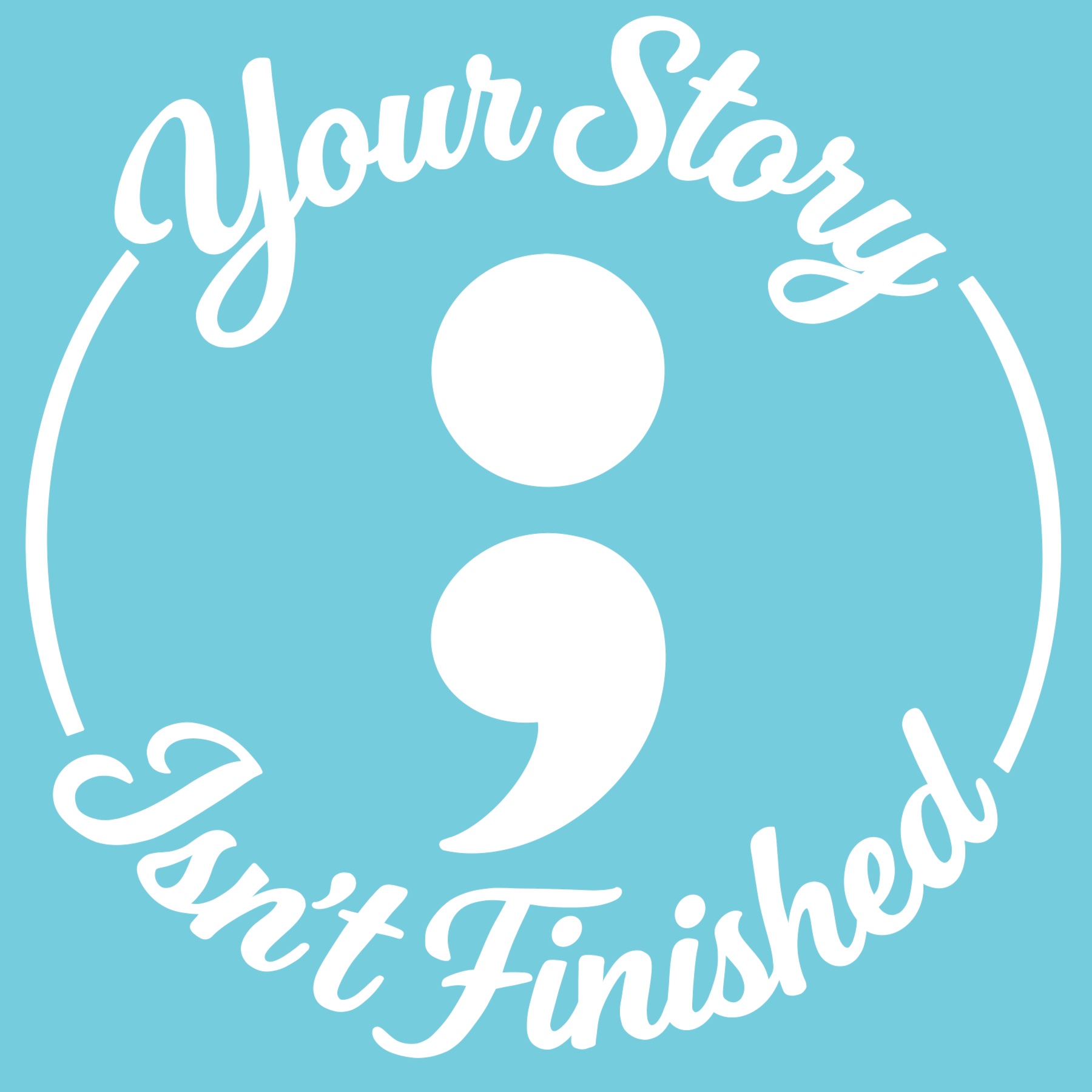 Your Story Isn't Finished Vinyl Decal | 6 Inch Inspirational Quote Sticker | Motivational Car Laptop Tumbler Decal