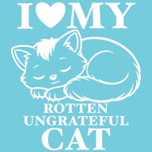 Rotten Ungrateful Cat 6" Vinyl Decal