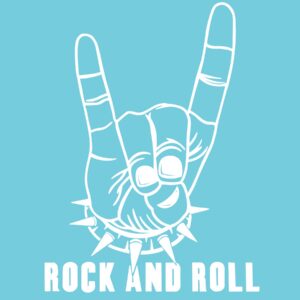 Rock and Roll 6" Vinyl Decal