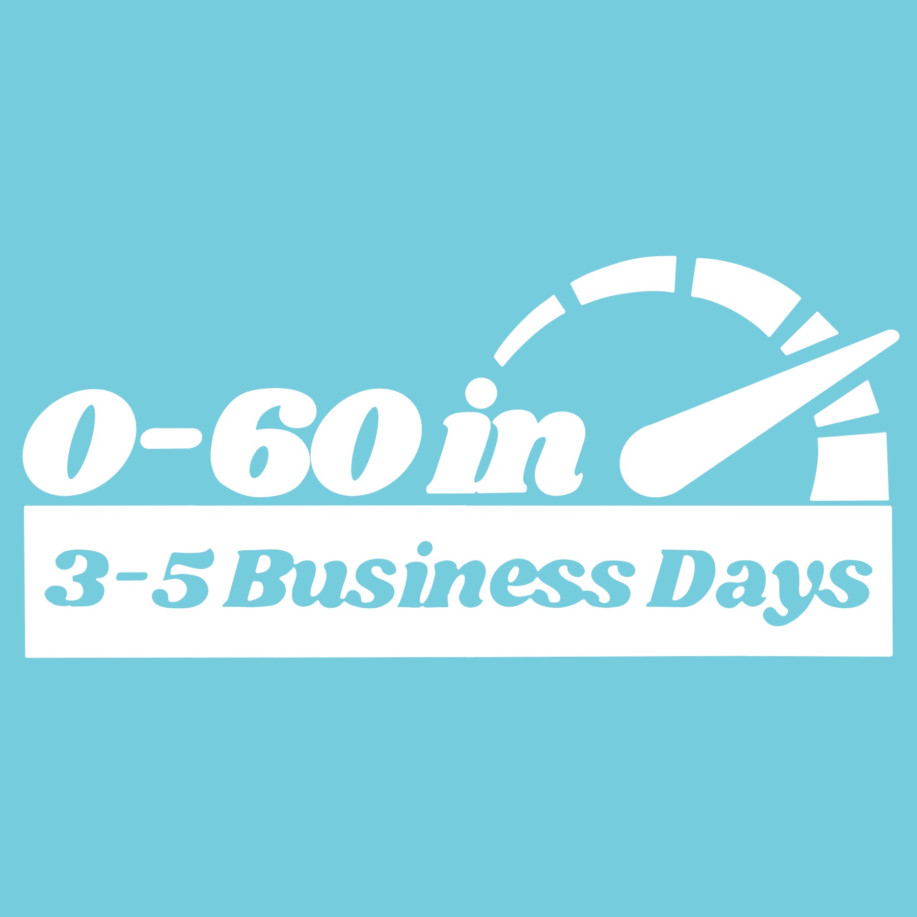Zero to Sixty 6" Vinyl Decal