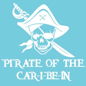 Pirate of the Car-I-Be-In 6" Vinyl Decal