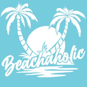 Beachaholic 6" Vinyl Decal