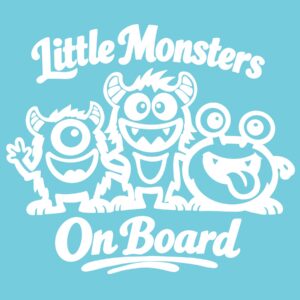 Little Monsters on Board 6" Vinyl Decal