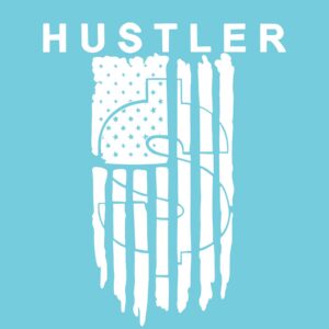 American Flag Hustler 6" Vinyl Decal