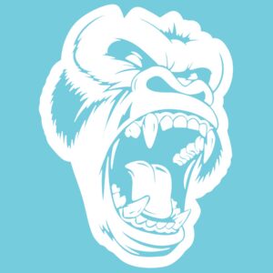 Angry Gorilla 6" Vinyl Decal