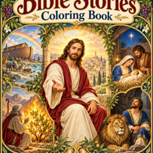 Bible Story Coloring Book – Printable Christian Coloring Pages PDF Copy product title